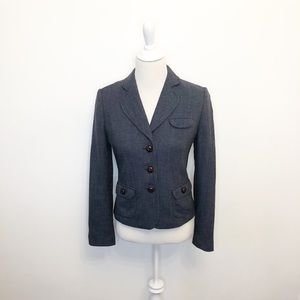 Banan Republic Wool Blue Gray  Blazer